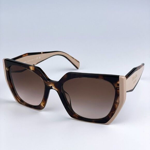 NEW Prada PR15WS 01R0A6 Tortoise Caramel Powder Brown Gradient Cat Eye - Picture 7 of 14
